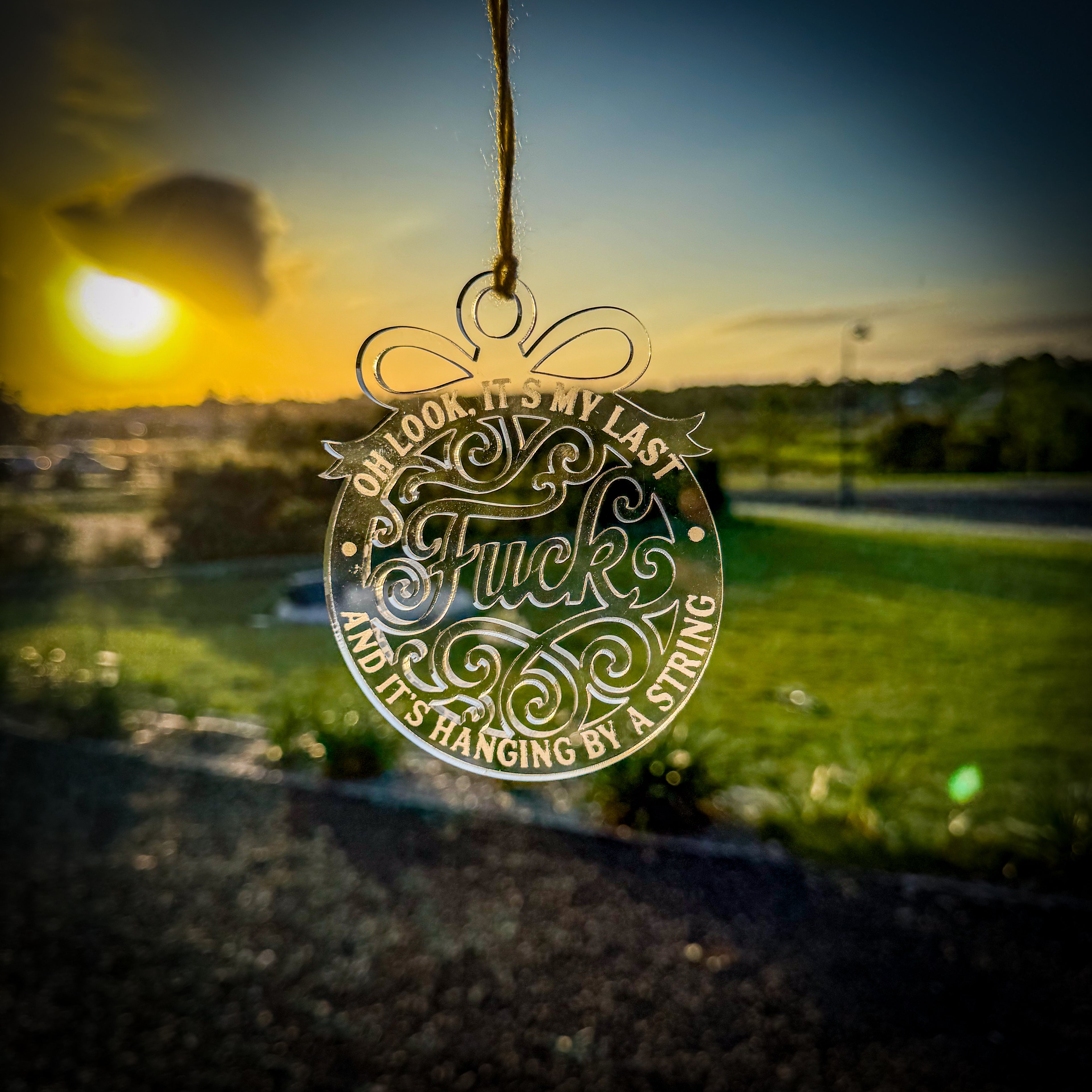 My Last F**K / Nerve Christmas Ornament