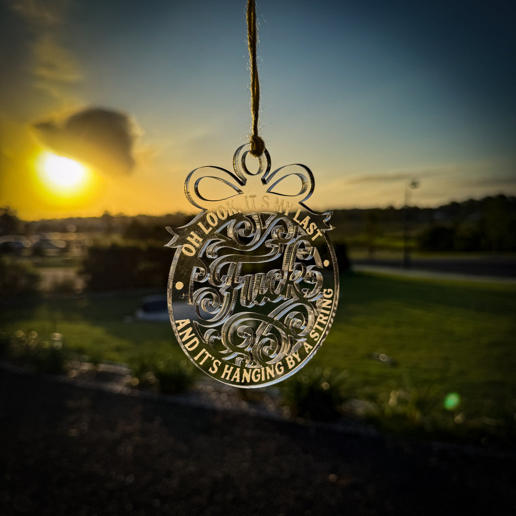 My Last F**K / Nerve Christmas Ornament